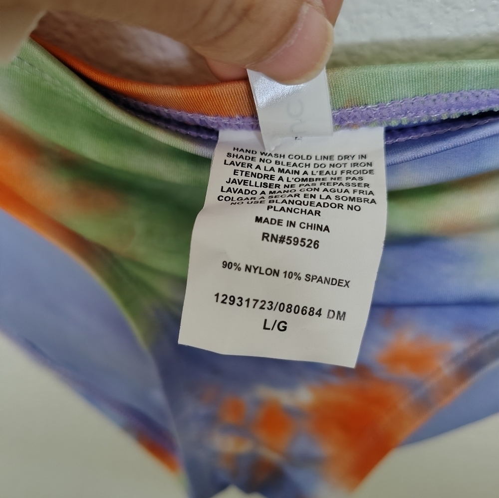 Lucky Brand Blue/Green /Orange Bikini Set Sz L NWOT - Picture 8 of 14